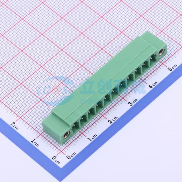 3.81mm 1x11P 排数:1 每排P数:11 螺丝固定实物图