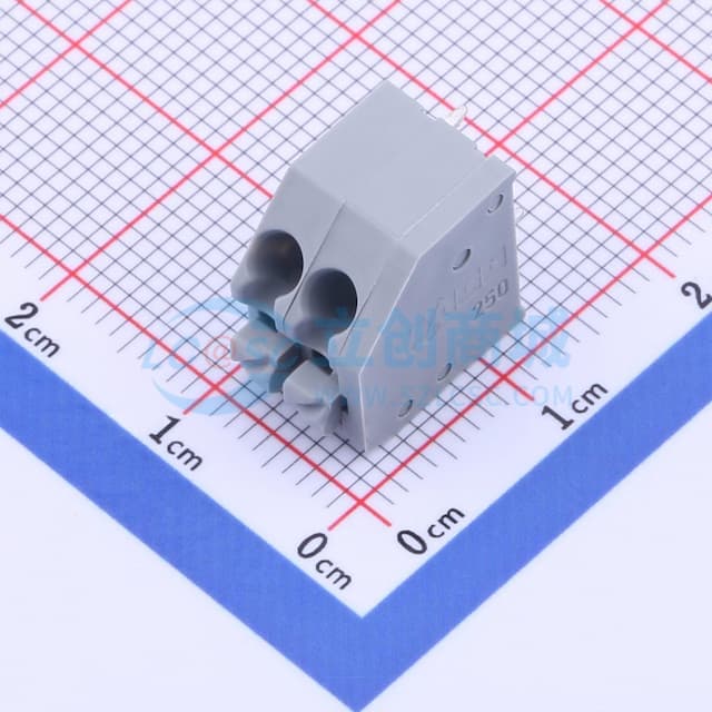 1x2P 3.5mm 每排P数:2 排数:1 【插件】实物图