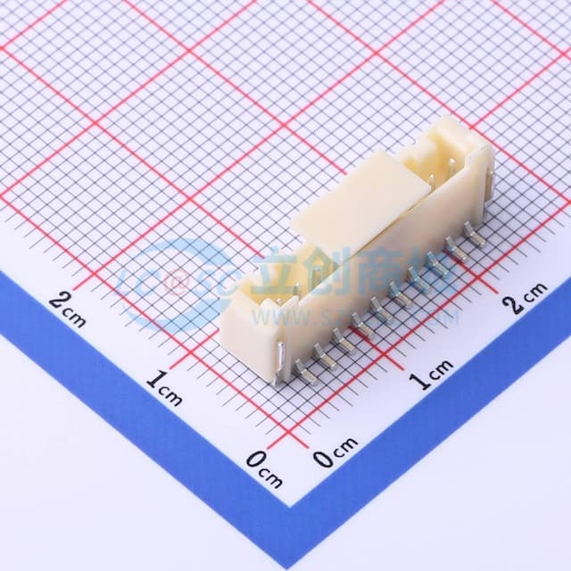 1x10P 间距:2mm 立贴实物图