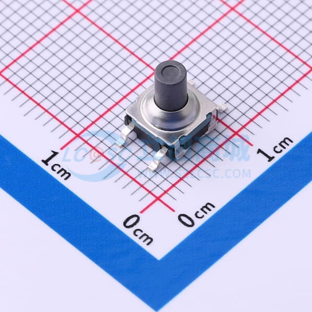 立贴防水轻触开关 黑钮蓝垫 250gf实物图