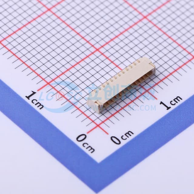 1x12P 间距:0.8mm 卧贴实物图