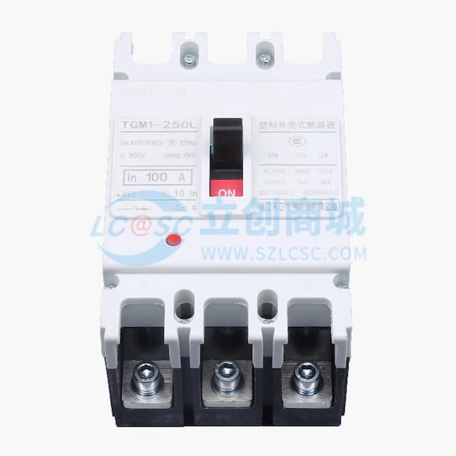 TENGEN(天正电气）TGM1系列塑料外壳式断路器 TGM1-250L/3300 100A实物图