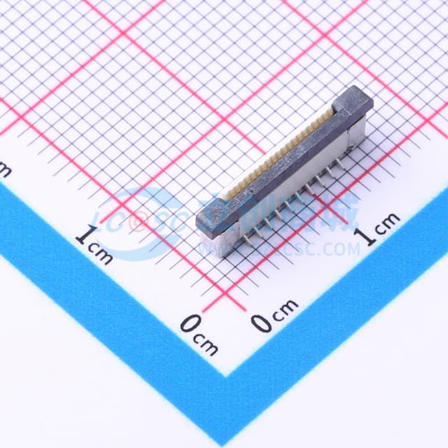 间距:0.5mm P数:20P 抽屉式 单侧触点/垂直实物图