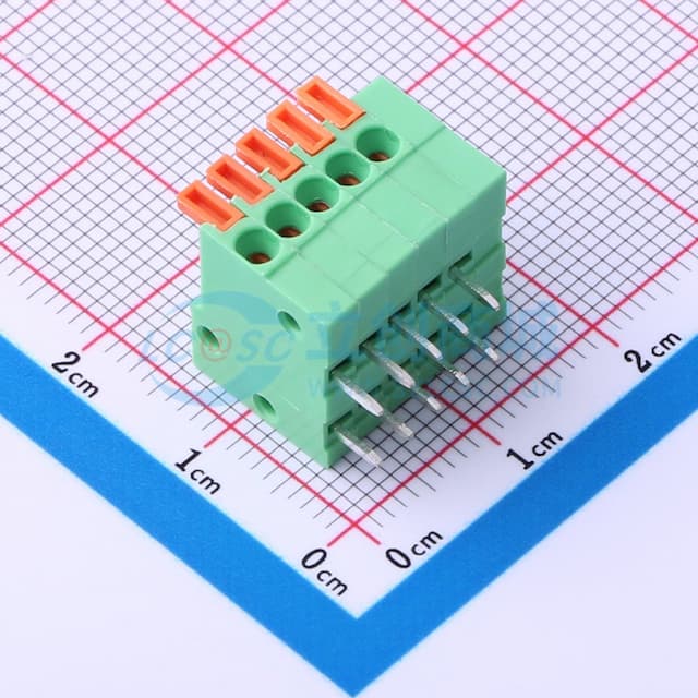 1x5P 2.54mm 每排P数:5 排数:1【插件】实物图