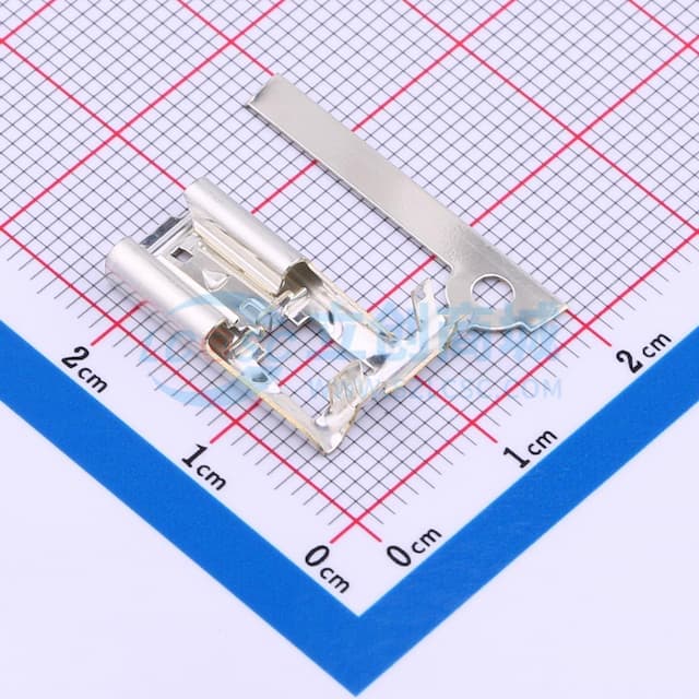 插座，20 - 18 AWG线径，旗形，黄铜材质，312正锁快速断开接头实物图