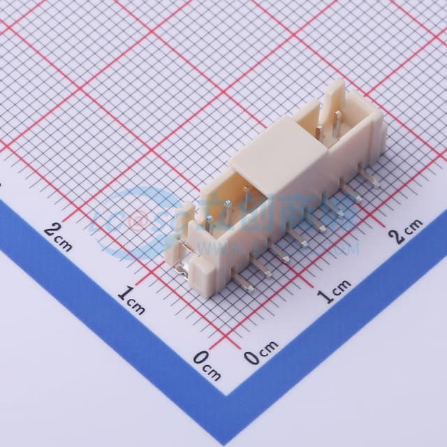 1x8P 间距:2.5mm 立贴实物图