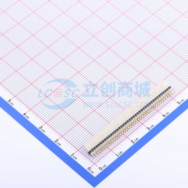 2x40P 间距:1.27mm 方针 【插件】实物图