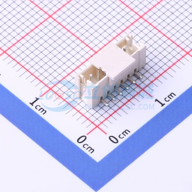 1x6P 间距:1.5mm 立贴 系列:ZH实物图