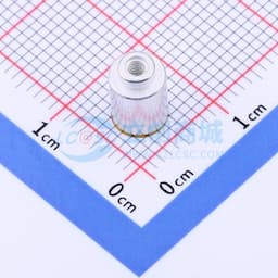 雄和远景，电路板表贴圆螺母柱，M2Xφ5.56X6.6+1.53，铁镀锡，编带装缩略图