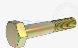 TBF(天宝) 外六角型螺栓 GB30 M18X120 合金钢 4.8级 半牙 彩锌 盒装缩略图