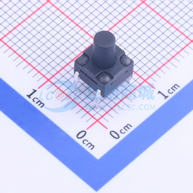 6.2*6.2*8.5mm 直插 轻触开关 【插件】实物图