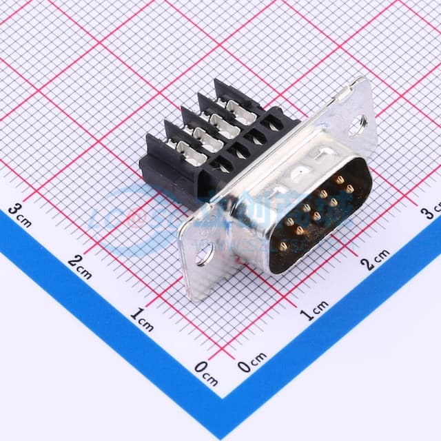 D-Sub 公 P数:9P实物图