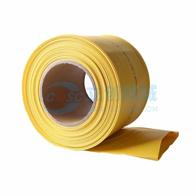 [一整盒25米] DELIXI(德力西) 热缩管 100mm 黄色 RSG100YD实物图