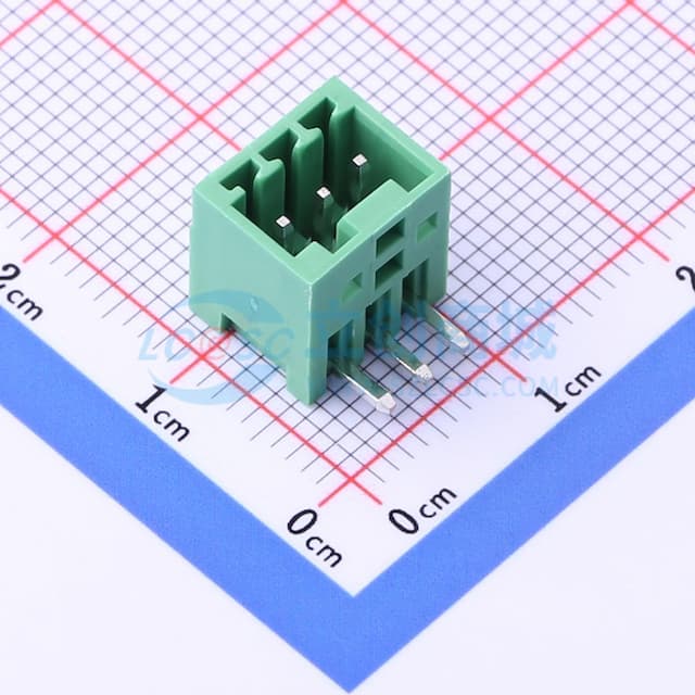 1x3P 2.54mm 排数:1 每排P数:3 【插件】实物图