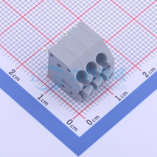 1x3P 3.5mm 每排P数:3 排数:1 【弹簧】实物图