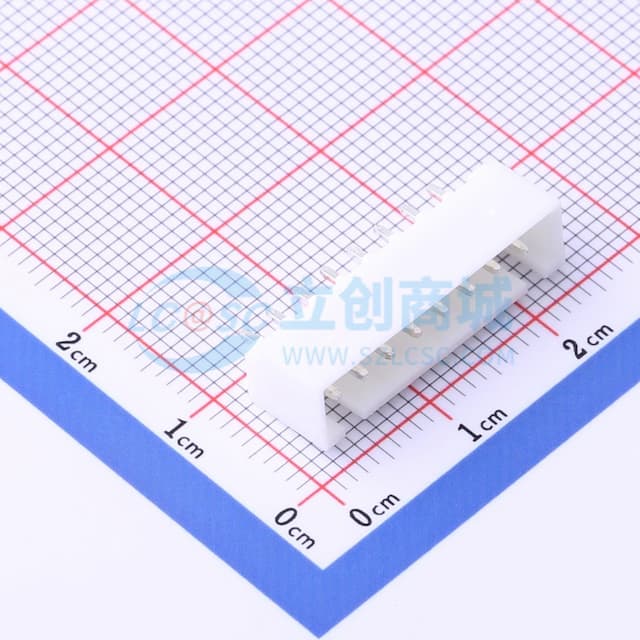 1x8P 间距:2.5mm 直插 系列:XHB 【插件】实物图