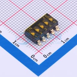 2.54mm 5位贴片平柄贴膜拨码开关缩略图