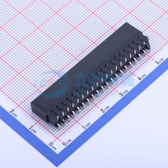 间距:2.54mm 2x20P 立贴实物图