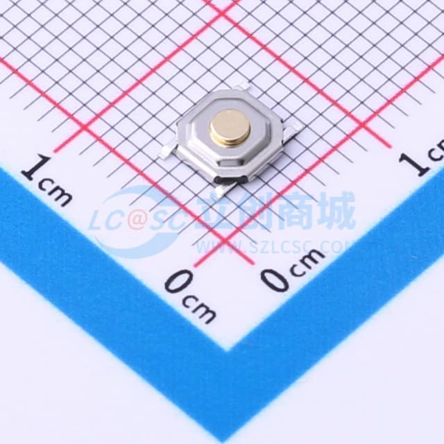 4*4*1.6H-J 260gf 铜方冷封编带实物图