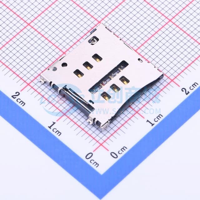 自弹式 MicroSIM卡 卡座实物图