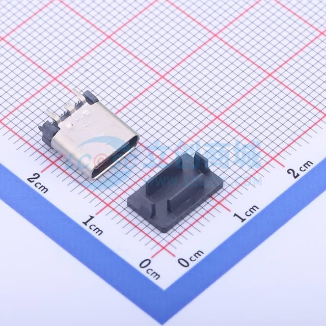 Type-C 母 立贴实物图