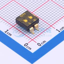 2位贴片低拨键贴膜,黑色2.54MM拨码开关缩略图