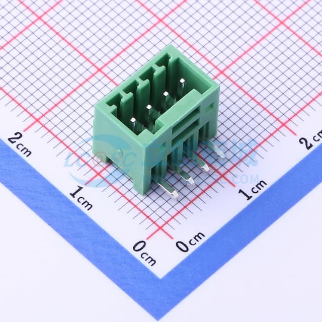 1x4P 2.54mm 排数:1 每排P数:4 【插件】实物图