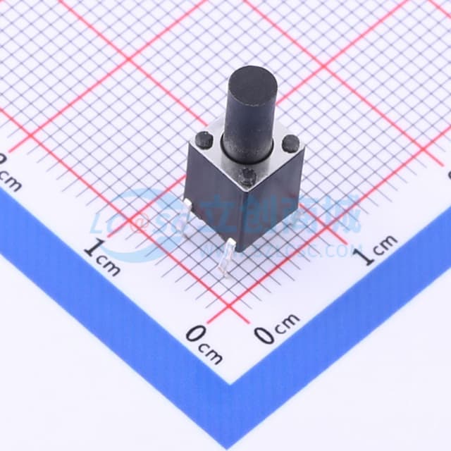 6*6*15mm 直插 轻触开关 【插件】实物图