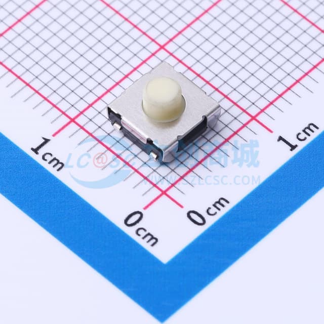 6.2X6.2X4.3 160GF硅胶米黄钮J脚实物图