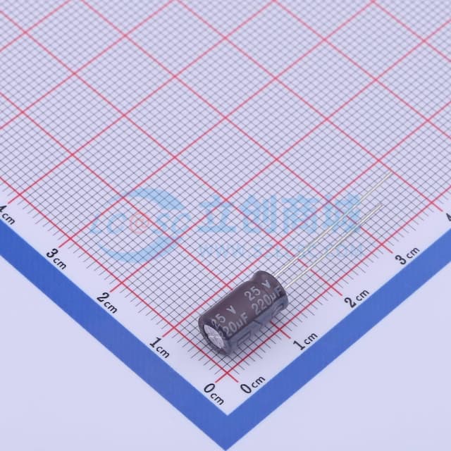 220uF ±20% 25V 【插件】实物图