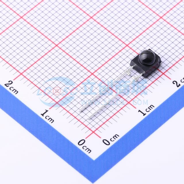 红外接收管1000nm 频谱范围880nm~1050nm 反向电压35V 【插件】实物图