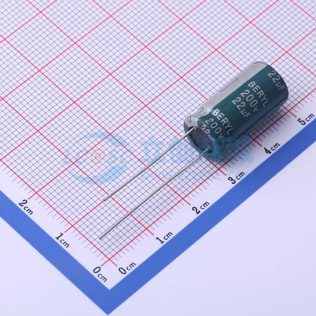 22uF ±20% 200V实物图