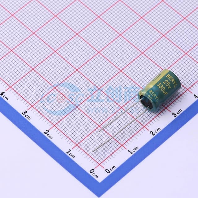 330uF ±20% 25V实物图