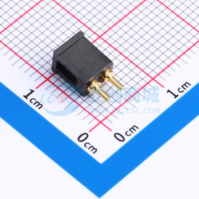 2pin插件弹簧顶针连接器实物图
