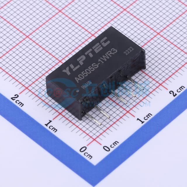 1W定电压输入隔离非稳压双路输出DC/DC电源模块实物图