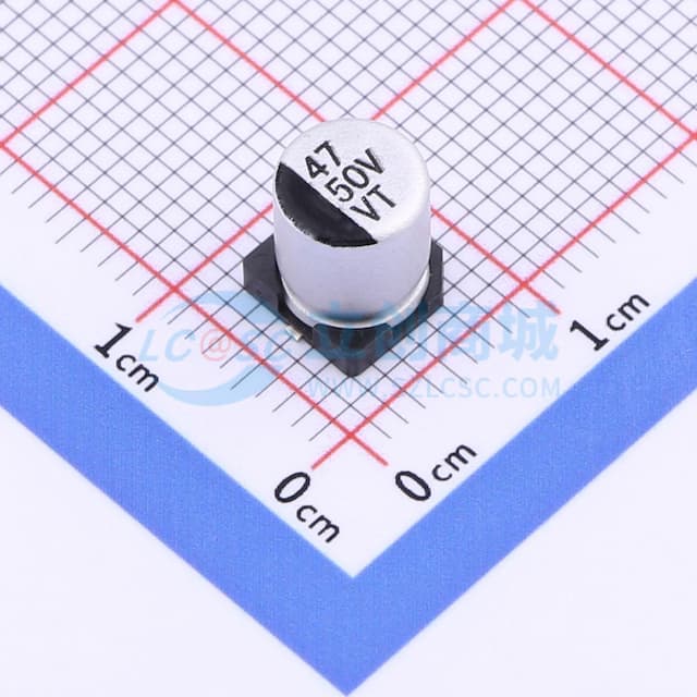 47uF ±20% 50V实物图