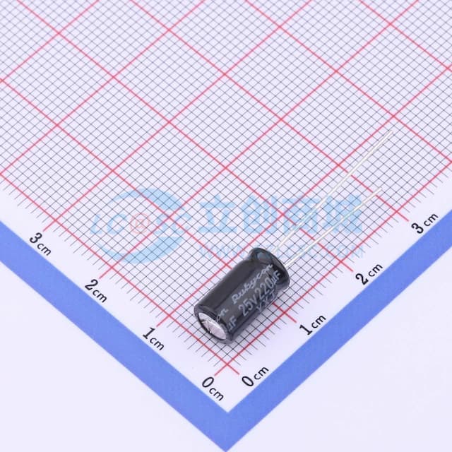 【插件】220uF ±20% 25V实物图