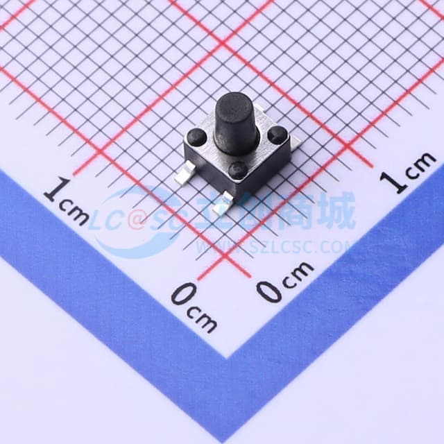 4.5*4.5*6mm 立贴 轻触开关实物图