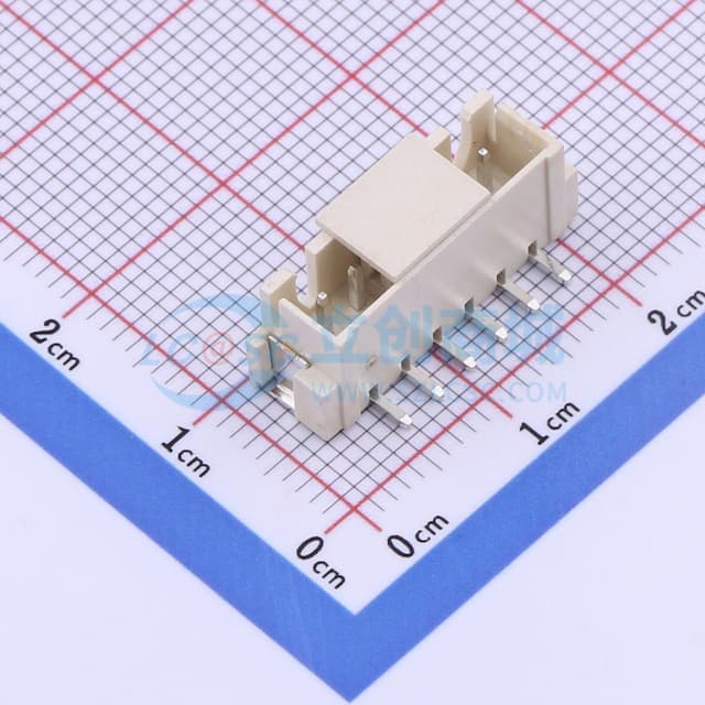 1x6P 间距:2.5mm 立贴 系列:XH实物图