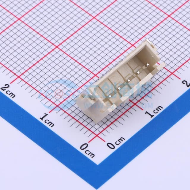 1x5P 间距:2.54mm 卧贴实物图