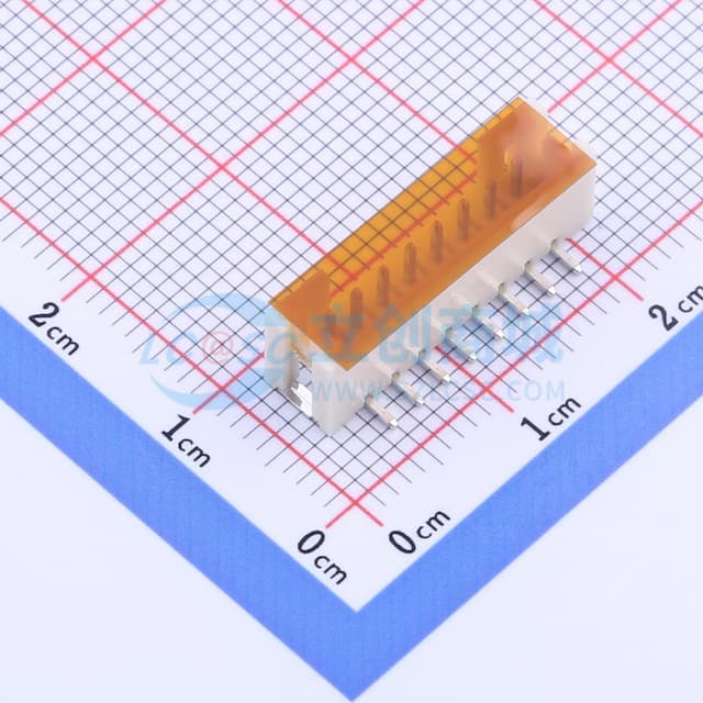 1x8P 间距:2mm 立贴 系列:PH实物图
