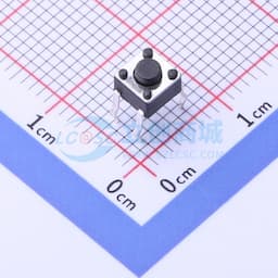 轻触开关4.5*4.5*3.8四脚插件正按圆柄按键180gf缩略图