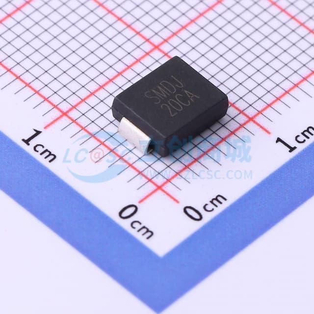 双向TVS 20V截止 峰值浪涌电流：92.6A实物图