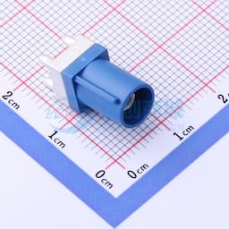 蓝色 FAKRA连接器,公头立式板端缩略图
