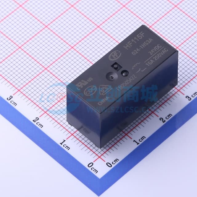 小型大功率直流24V继电器 单刀单掷-常开实物图