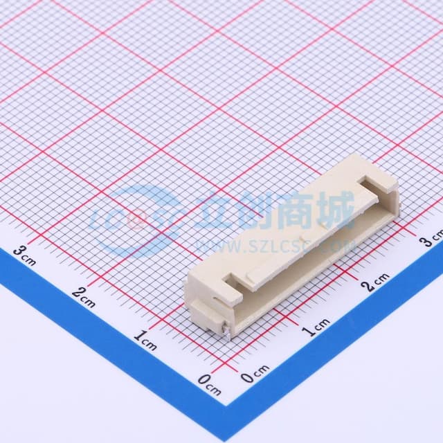 1x10P 间距:2.54mm 卧贴实物图