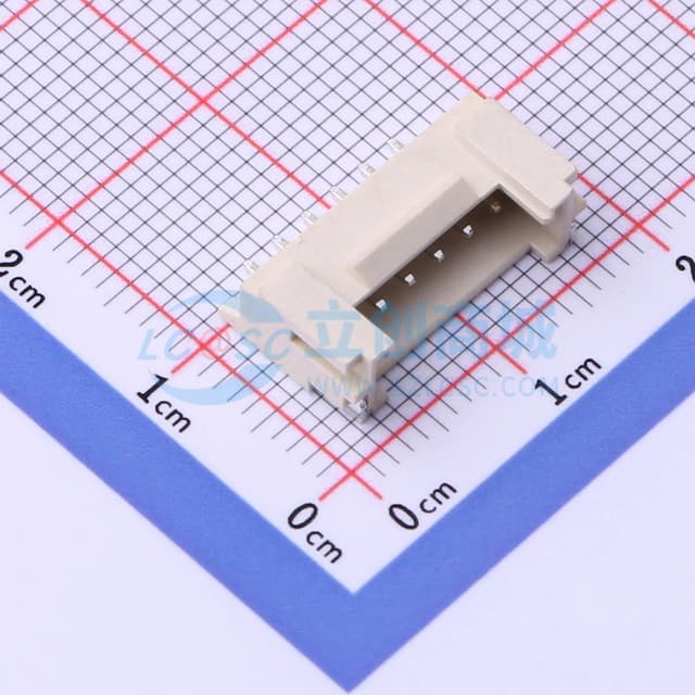 1x6P 间距:2mm 卧贴 系列:HY实物图