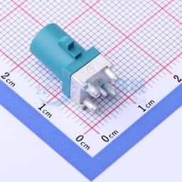 【插件】水蓝色 FAKRA连接器,公头立式板端缩略图