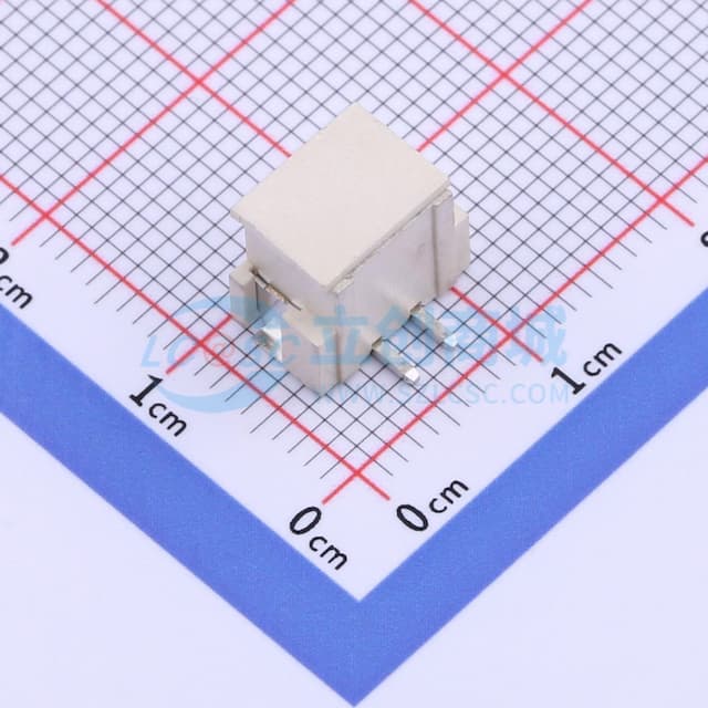 1x2P 间距:2.5mm 立贴 系列:XHB实物图