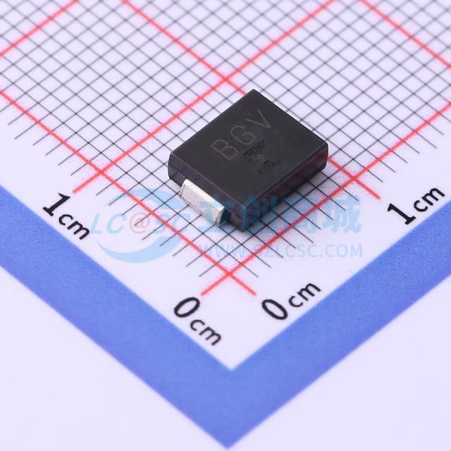 双向TVS 100V截止 峰值浪涌电流：9.3A实物图